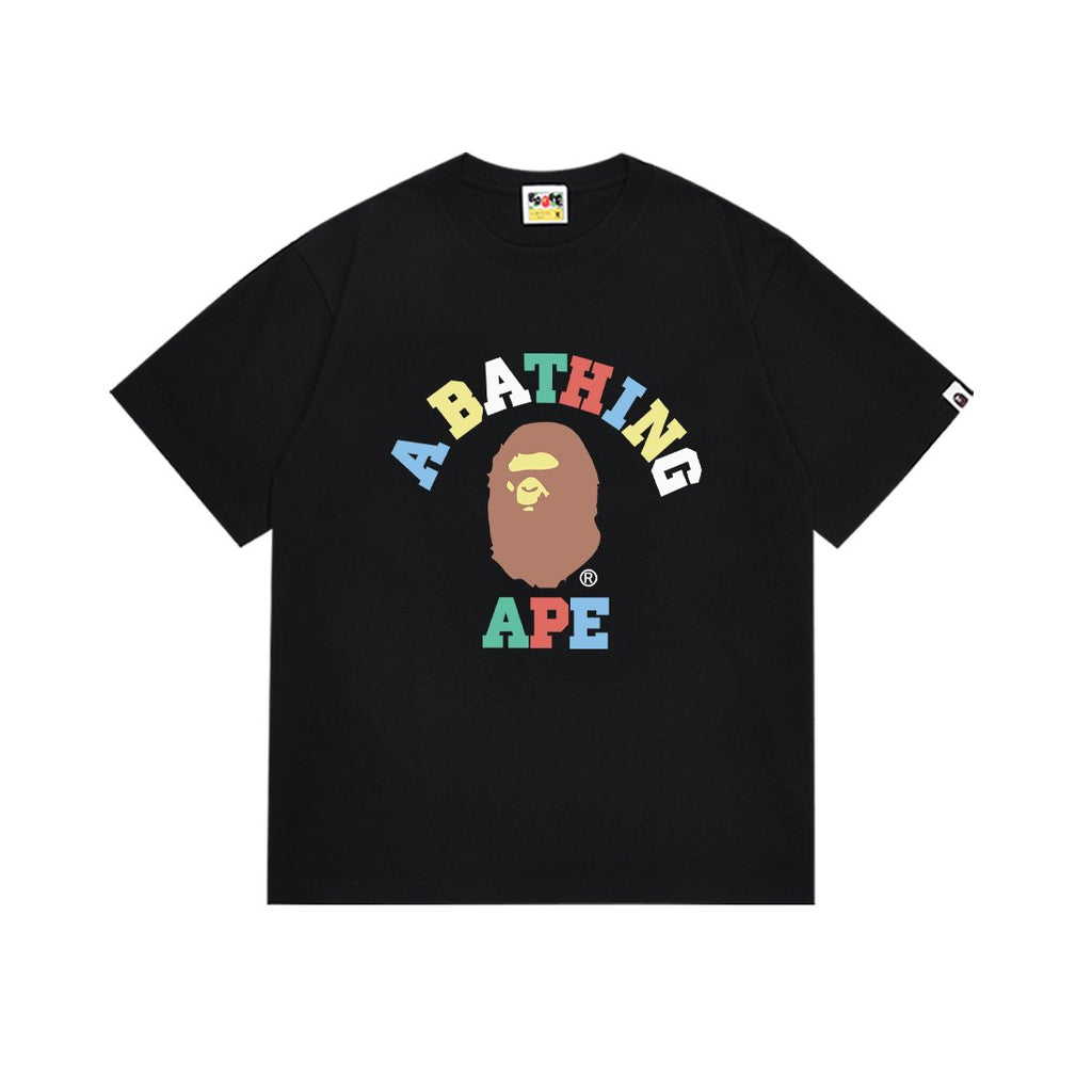 BAPE Ape Head Color Letter Graphic T-Shirt — front