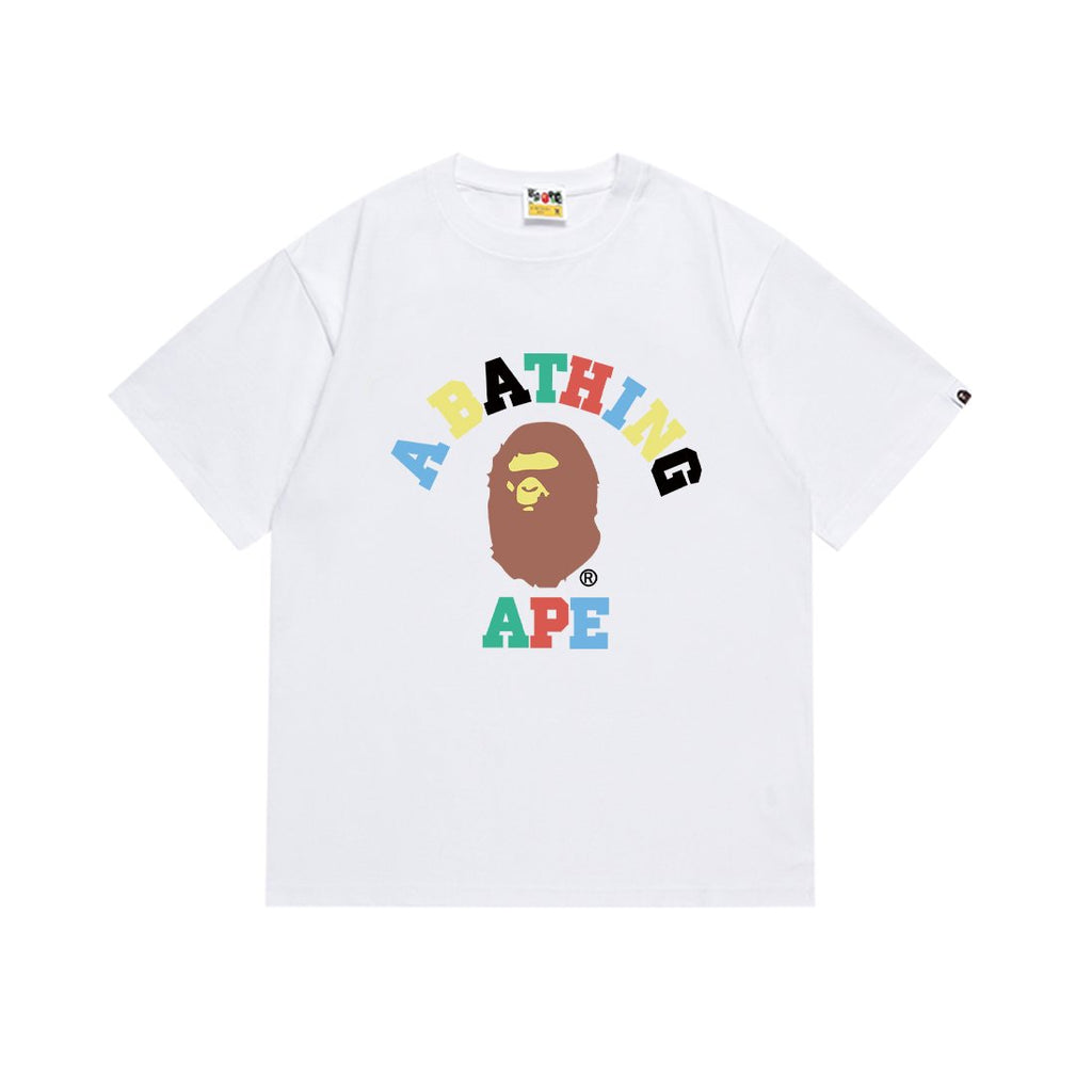 BAPE Ape Head Color Letter Graphic T-Shirt — front