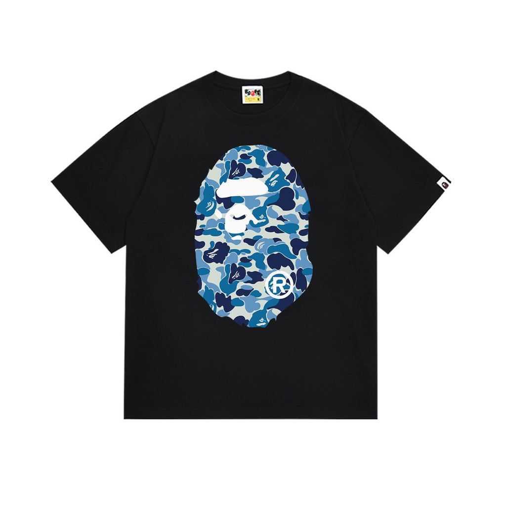 BAPE Camouflage Ape-Head Graphic Short-Sleeve T-Shirt — front