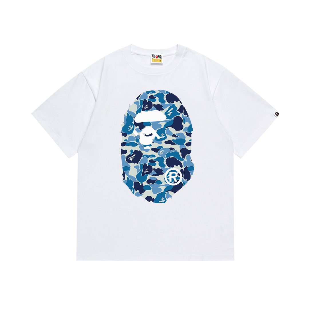 BAPE Camouflage Ape-Head Graphic Short-Sleeve T-Shirt — front