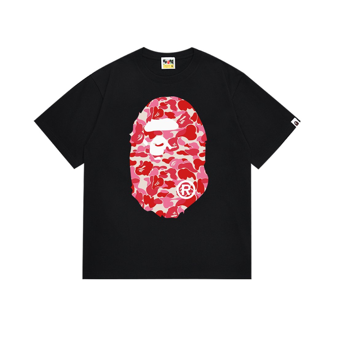 BAPE Camouflage Ape-Head Graphic Short-Sleeve T-Shirt — front