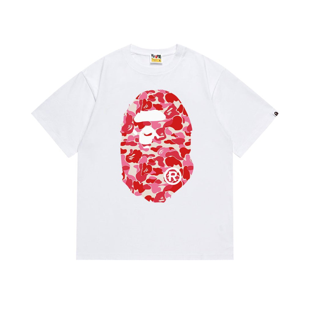 BAPE Camouflage Ape-Head Graphic Short-Sleeve T-Shirt — front