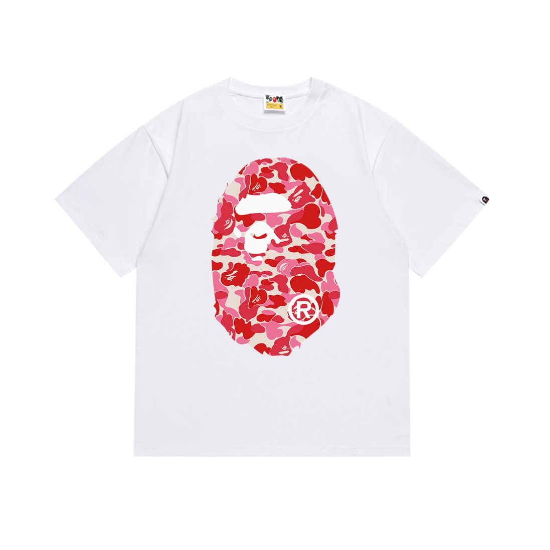 BAPE Camouflage Ape-Head Graphic Short-Sleeve T-Shirt — front