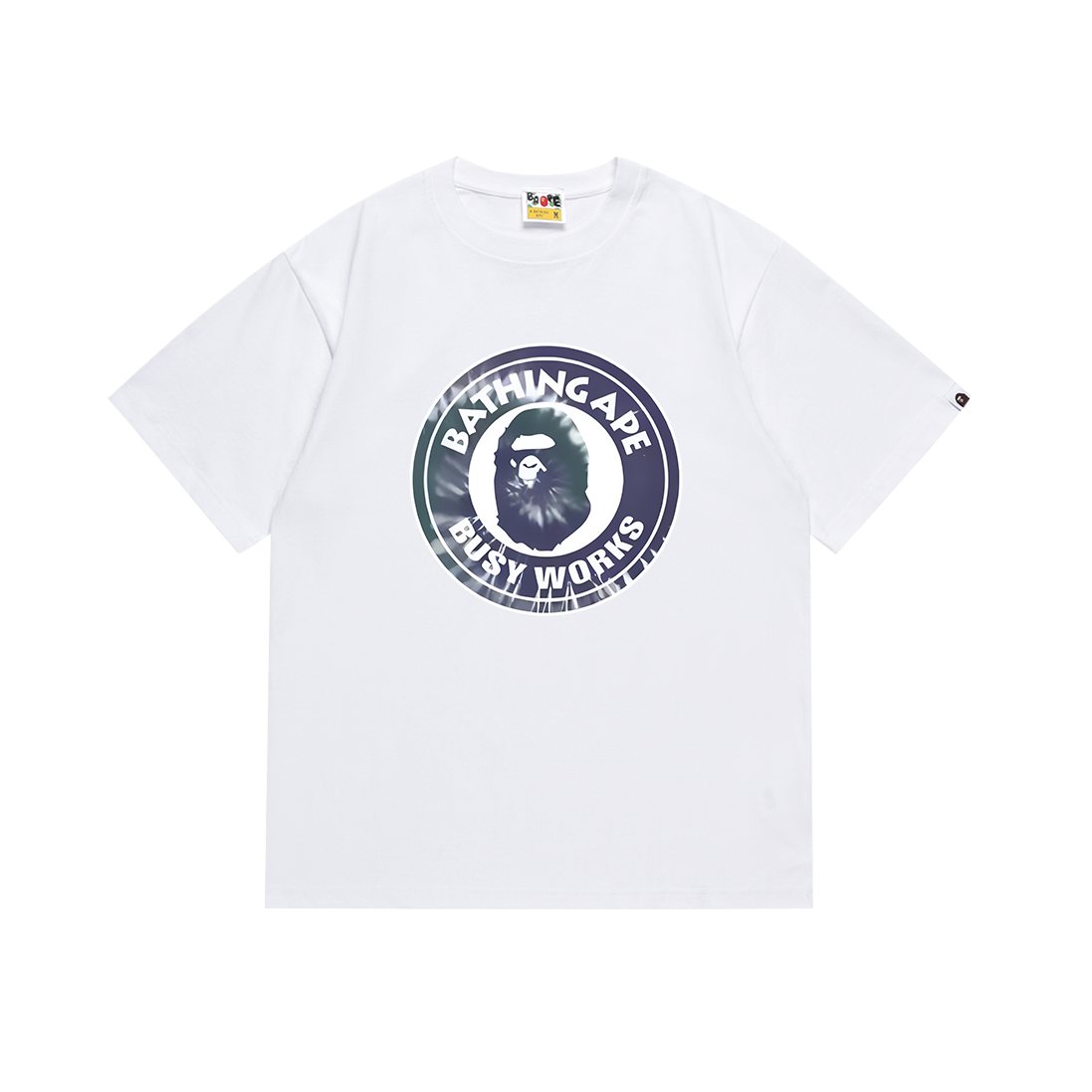 BAPE Busy Works Iridescent Circle Graphic T-Shirt — hero