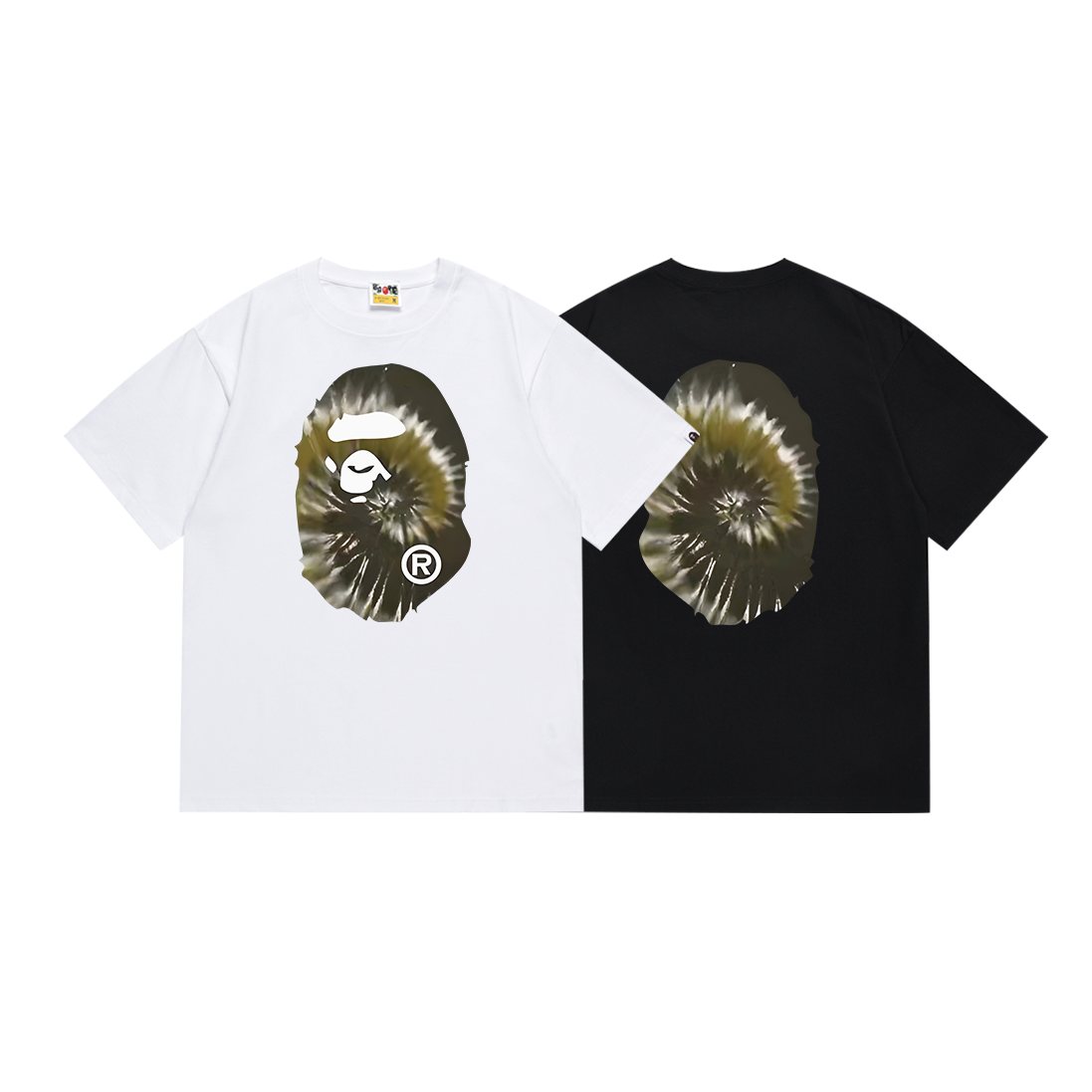 BAPE Tie-Dye Ape-Head Graphic T-Shirt — comparison