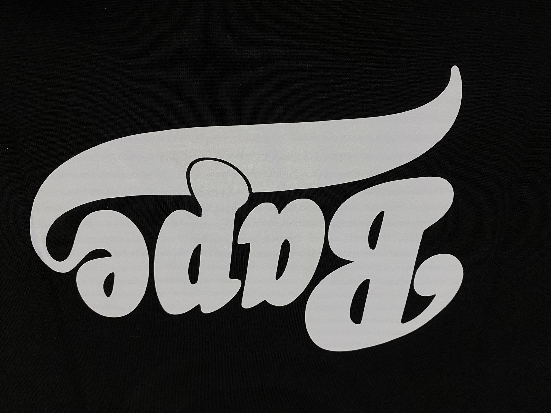 BAPE Script Wordmark T-Shirt — detail