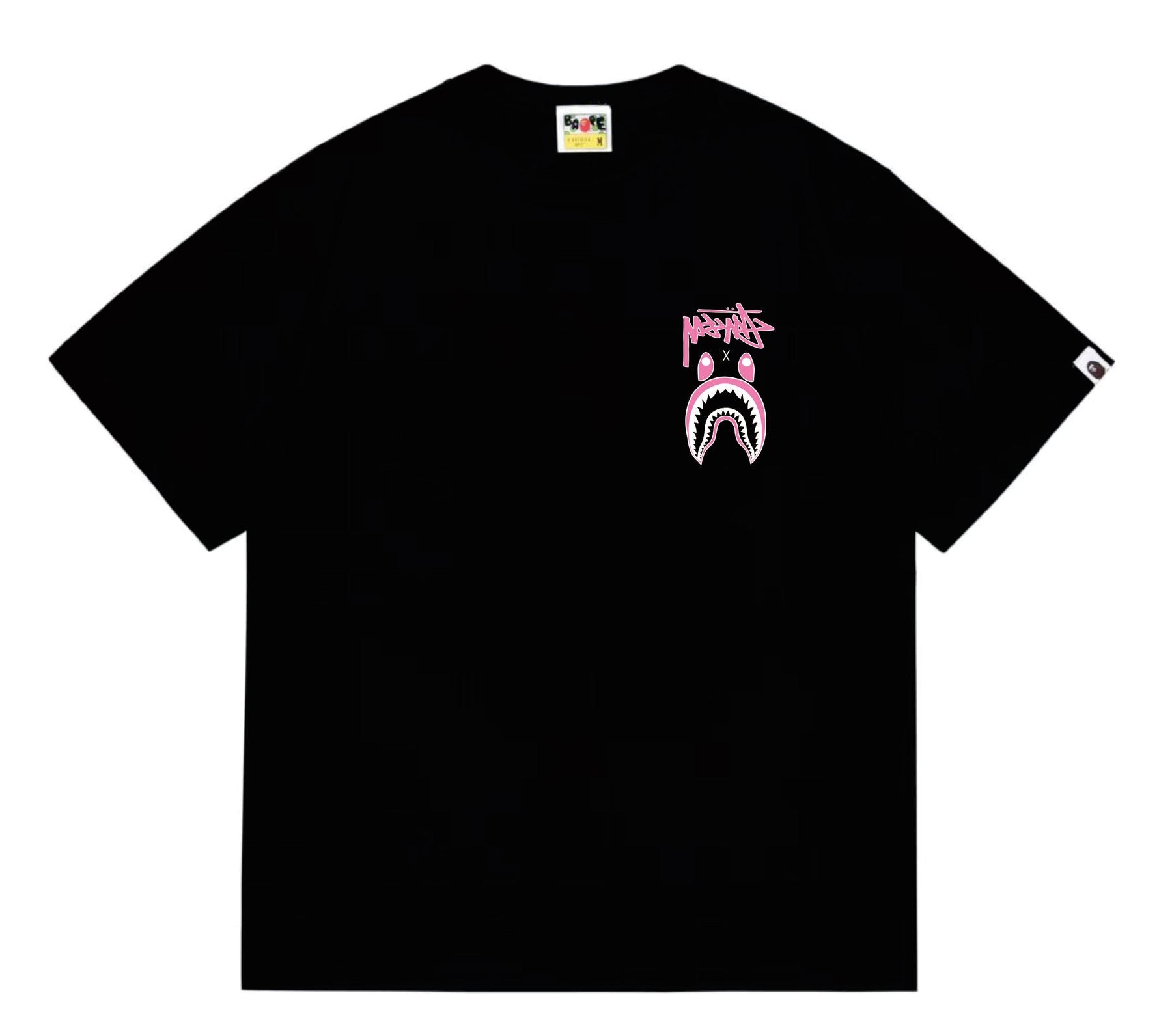 BAPE Contrast Shark Wordmark Graphic T-Shirt — front
