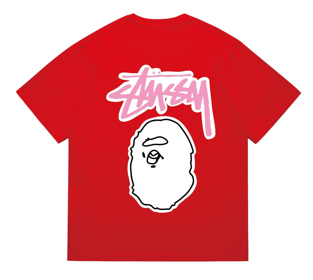 BAPE Light Face Graffiti Wordmark T-Shirt — back
