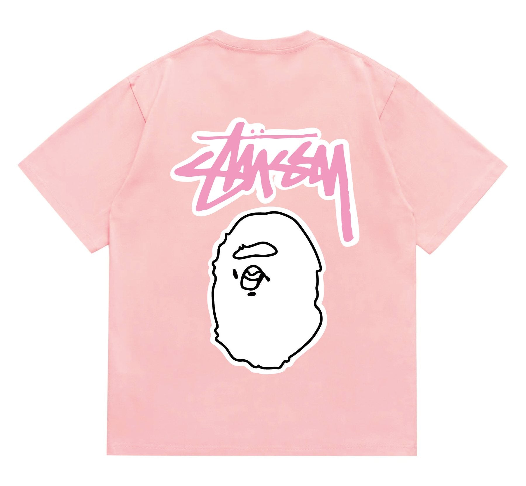 BAPE Light Face Graffiti Wordmark T-Shirt — back