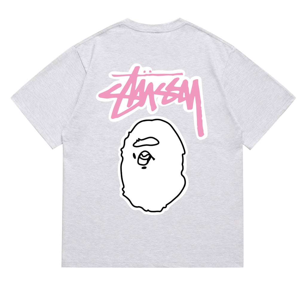 BAPE Light Face Graffiti Wordmark T-Shirt — back