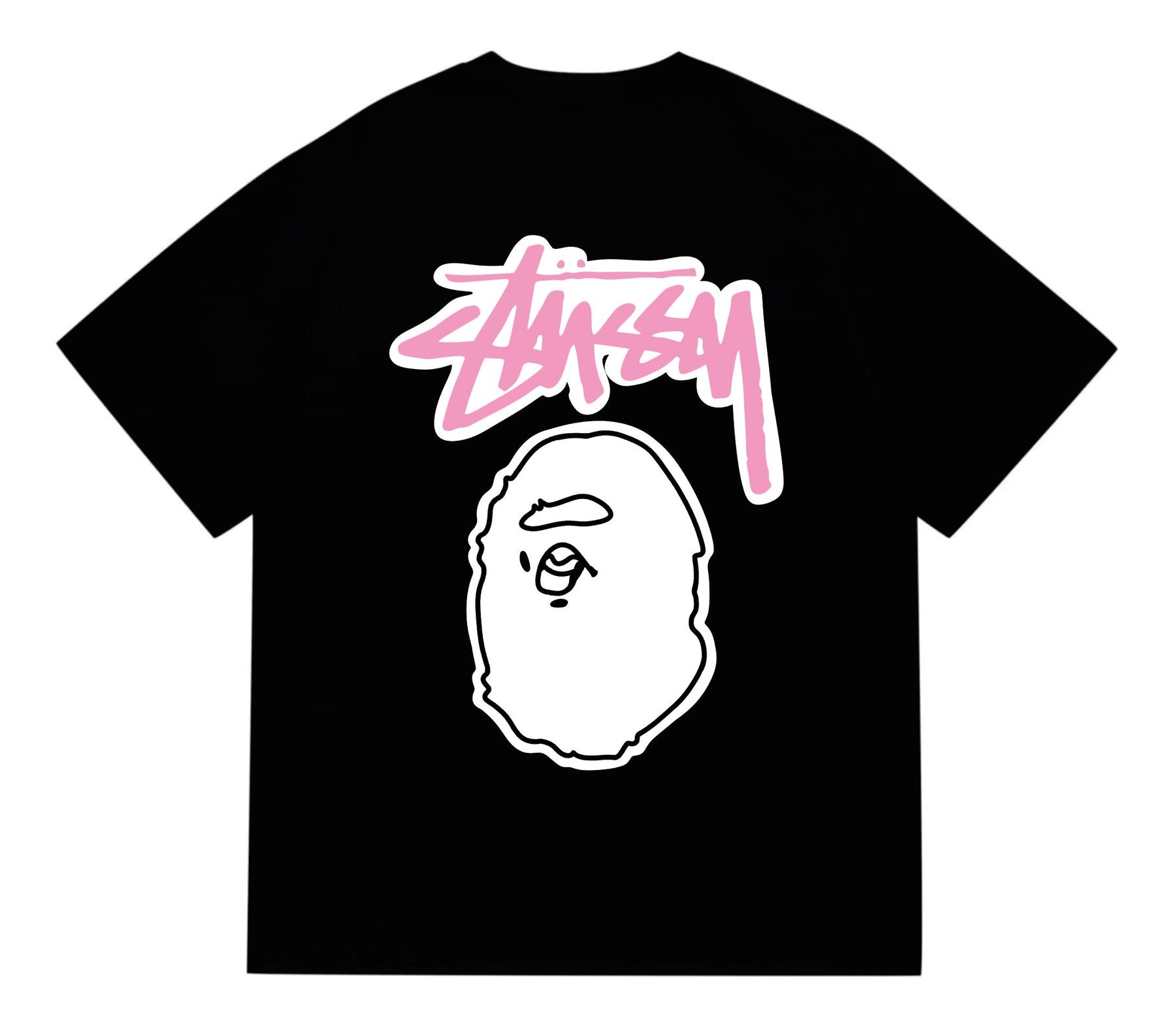 BAPE Light Face Graffiti Wordmark T-Shirt — back