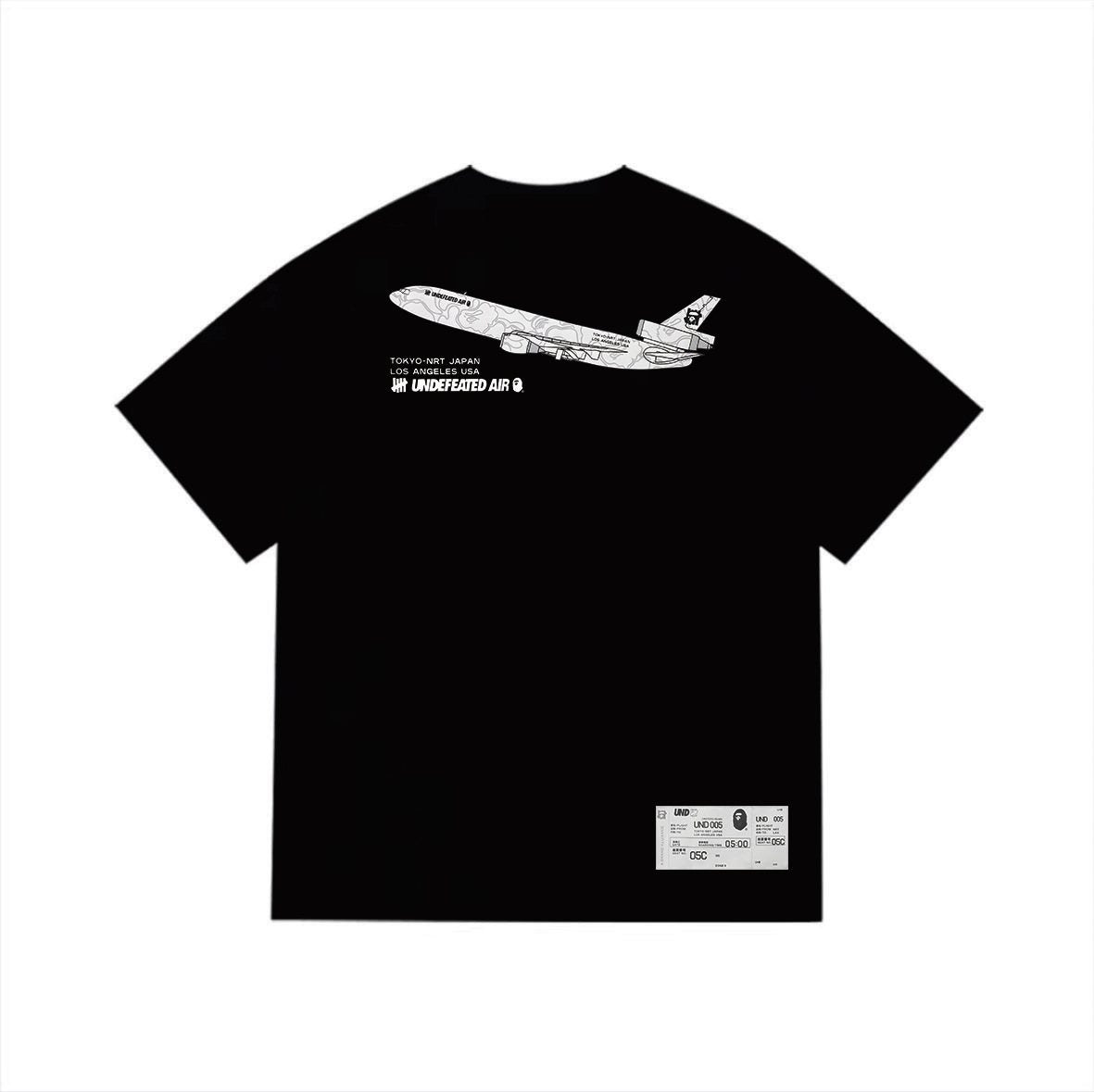 BAPE UND 005 Airplane Graphic T-Shirt — back