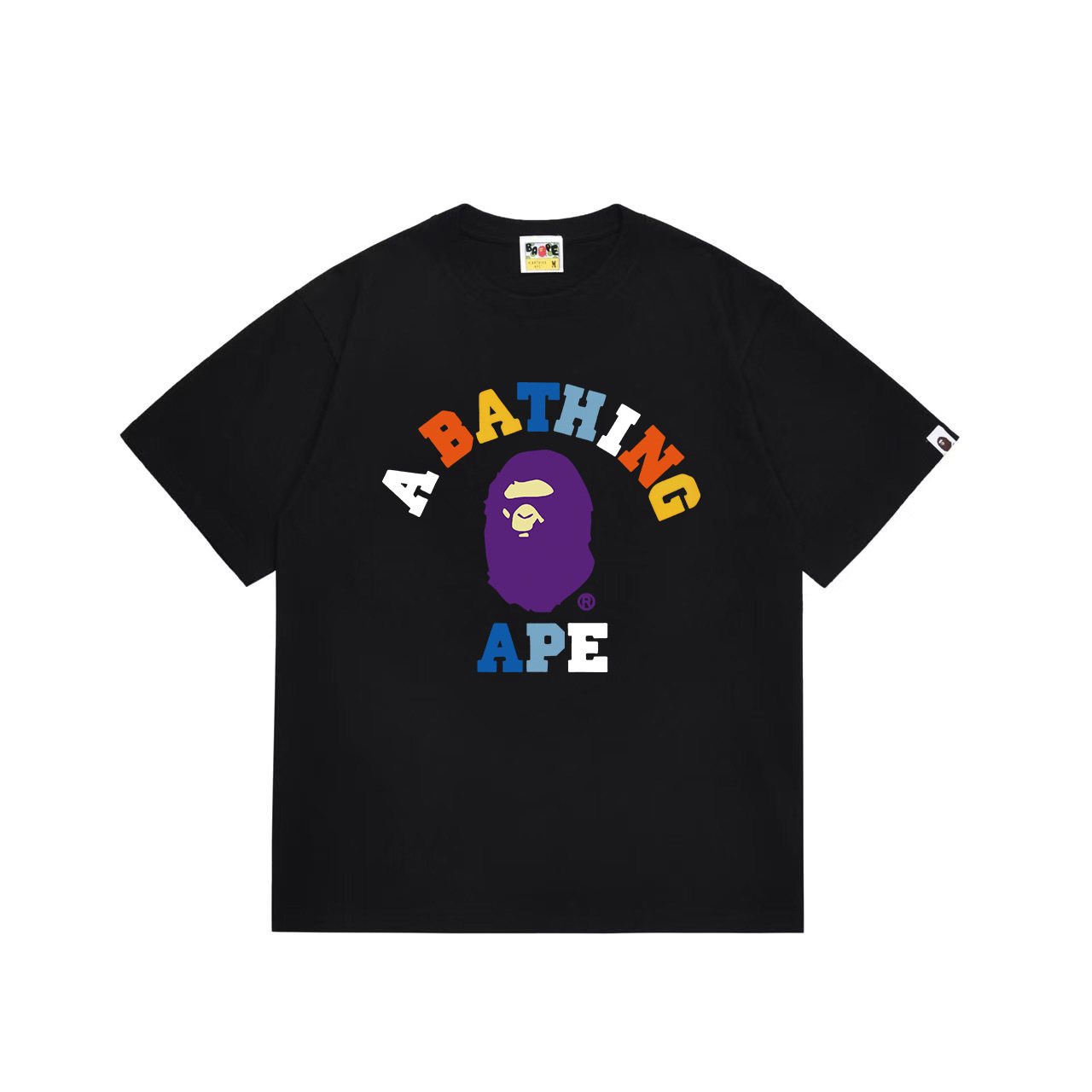 BAPE Multicolor Front Graphic Short-Sleeve T-Shirt — front