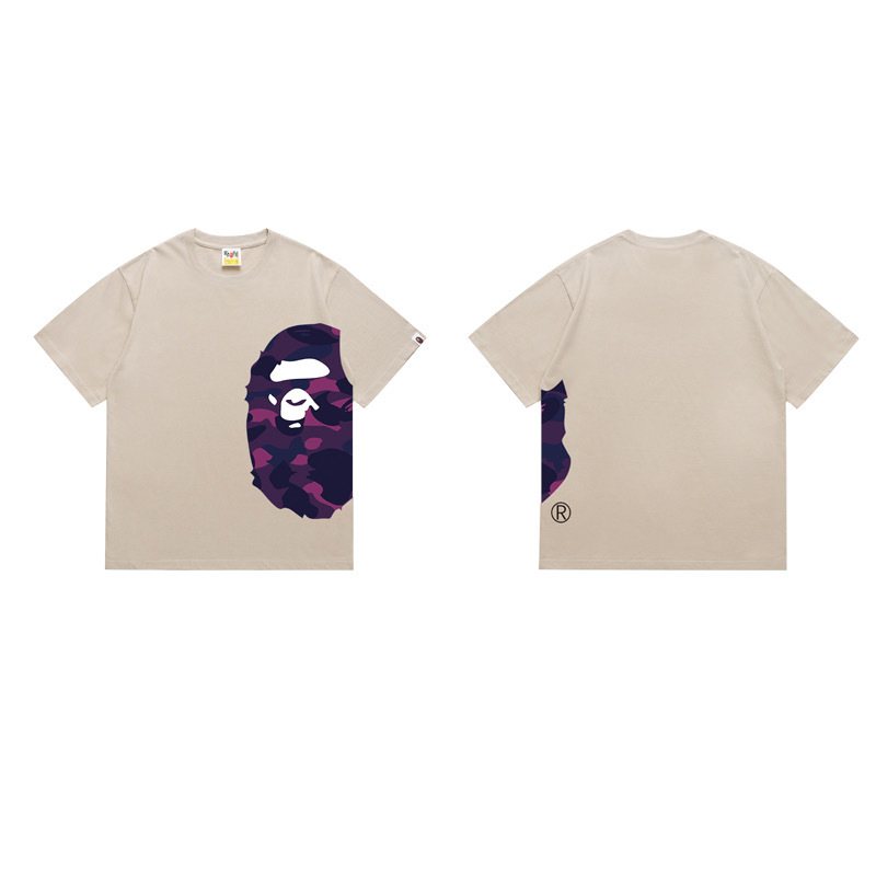 BAPE Purple Camo Side Graphic T-Shirt — front