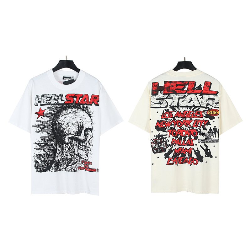 Hellstar Skull Graphic Short-Sleeve T-Shirt — comparison