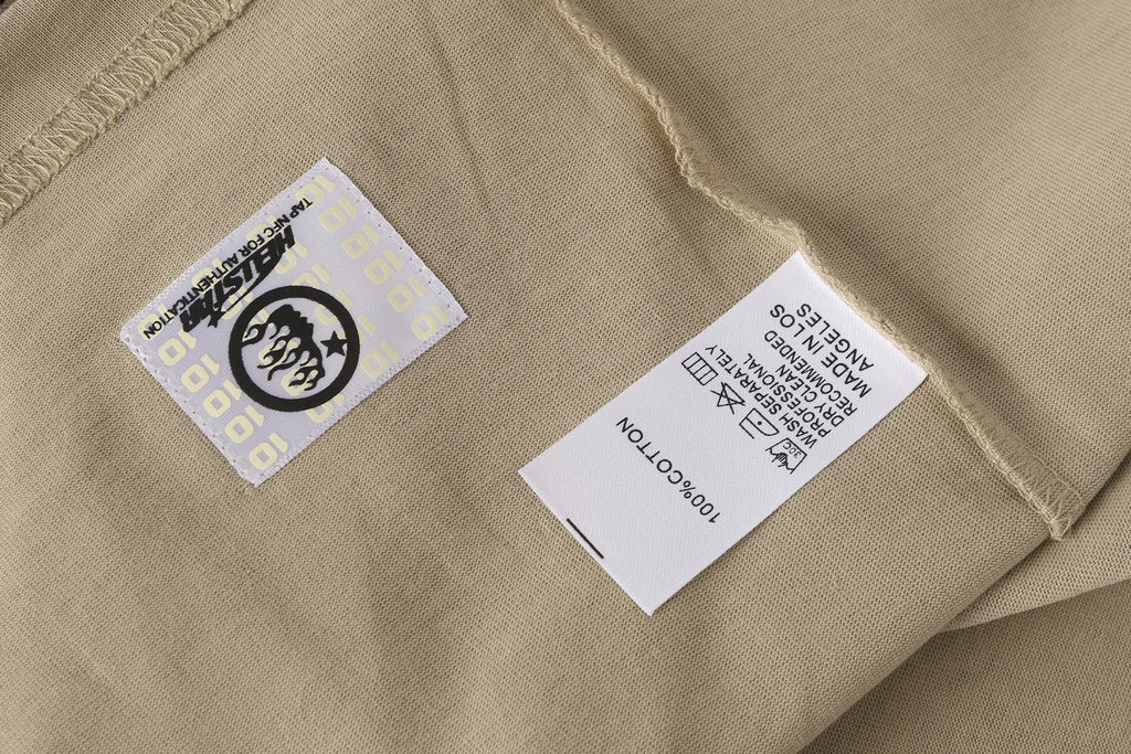 Hellstar World Tour Records Graphic T-Shirt — neck_label