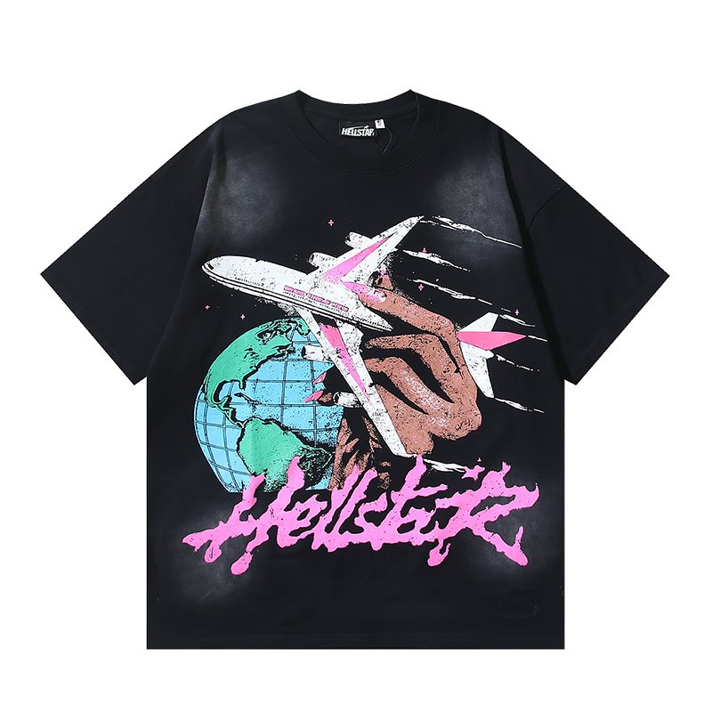 Hellstar Worldwide 2024 Globe Graphic Short-Sleeve T-Shirt — hero