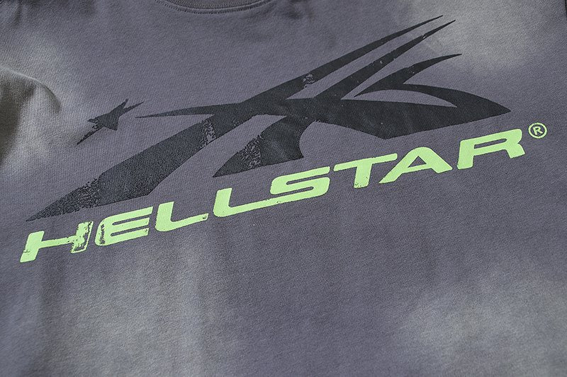 Hellstar Star and Flame Graphic Short-Sleeve T-Shirt — detail