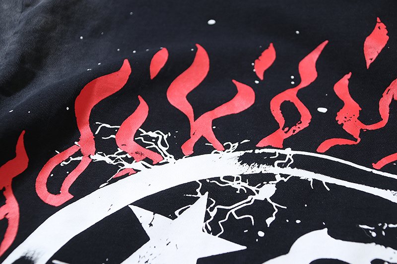 Hellstar Flame Face Graphic T-Shirt — detail