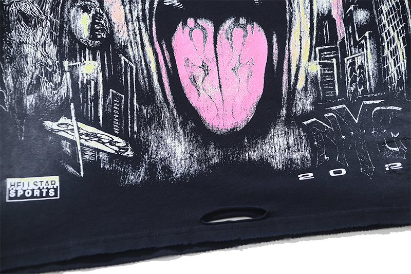Hellstar Face Graphic Short-Sleeve T-Shirt — detail
