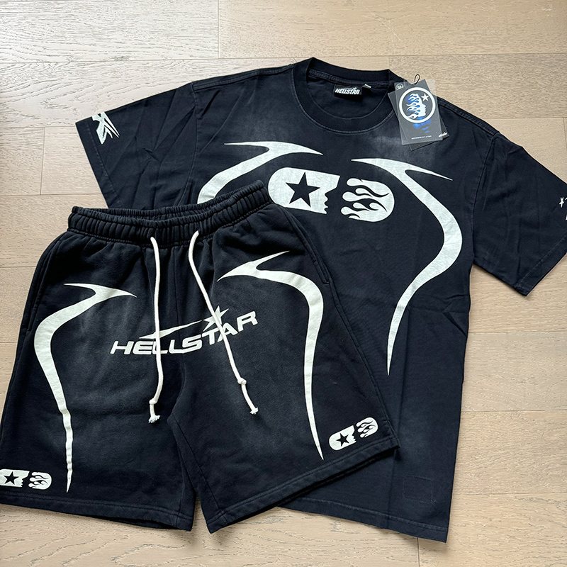 Hellstar Washed Graphic Short-Sleeve Set — hero