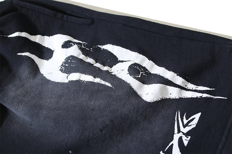 Hellstar Washed Speckled Graphic Shorts — detail
