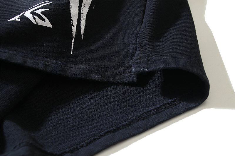 Hellstar Washed Speckled Graphic Shorts — detail