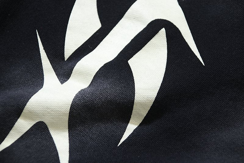Hellstar Washed Black Star Graphic Shorts — detail
