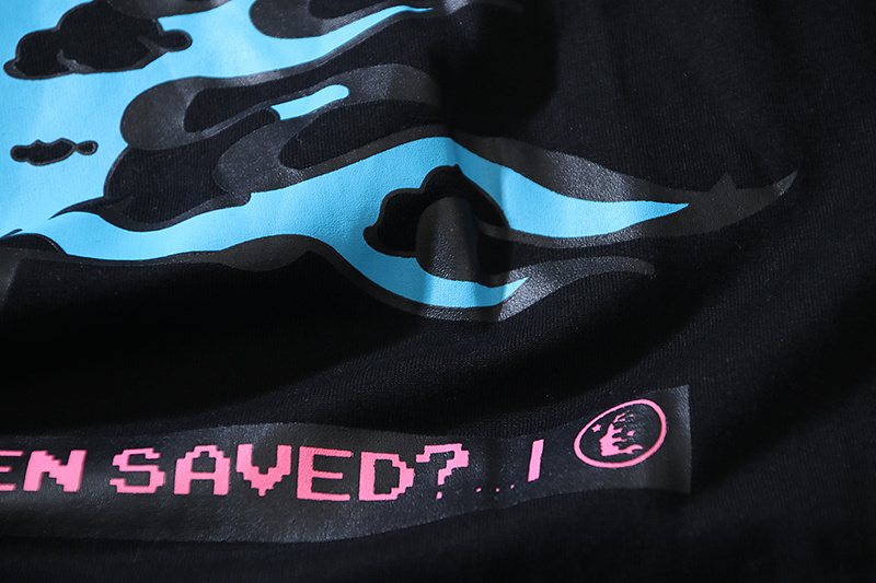 Hellstar Flame Graphic Long-Sleeve T-Shirt — detail