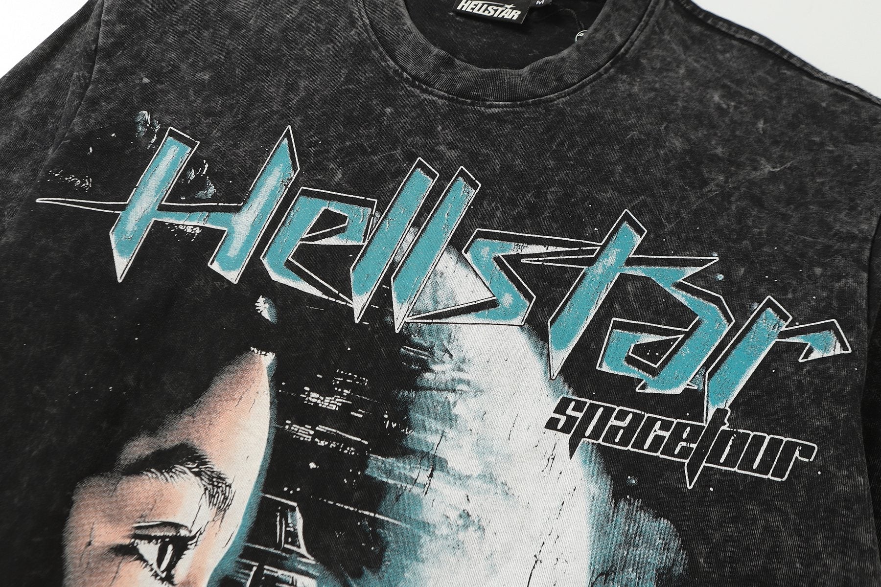 Hellstar The Future Is Yours Acid Wash Long-Sleeve T-Shirt — detail