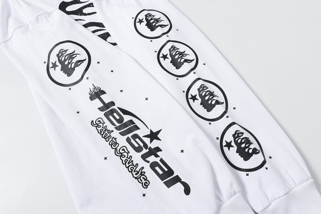Hellstar Flaming Head Graphic Long-Sleeve T-Shirt — detail