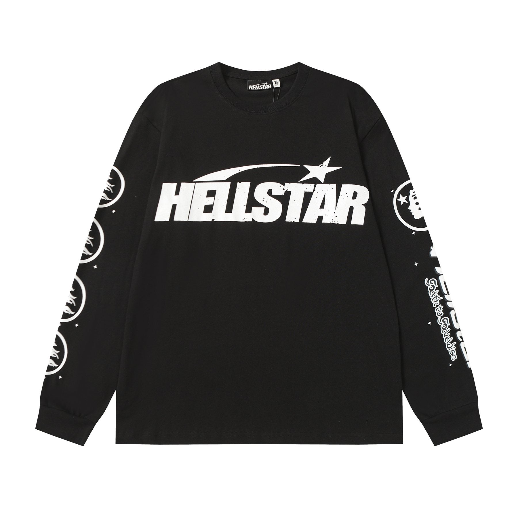 Hellstar Flaming Head Graphic Long-Sleeve T-Shirt — front