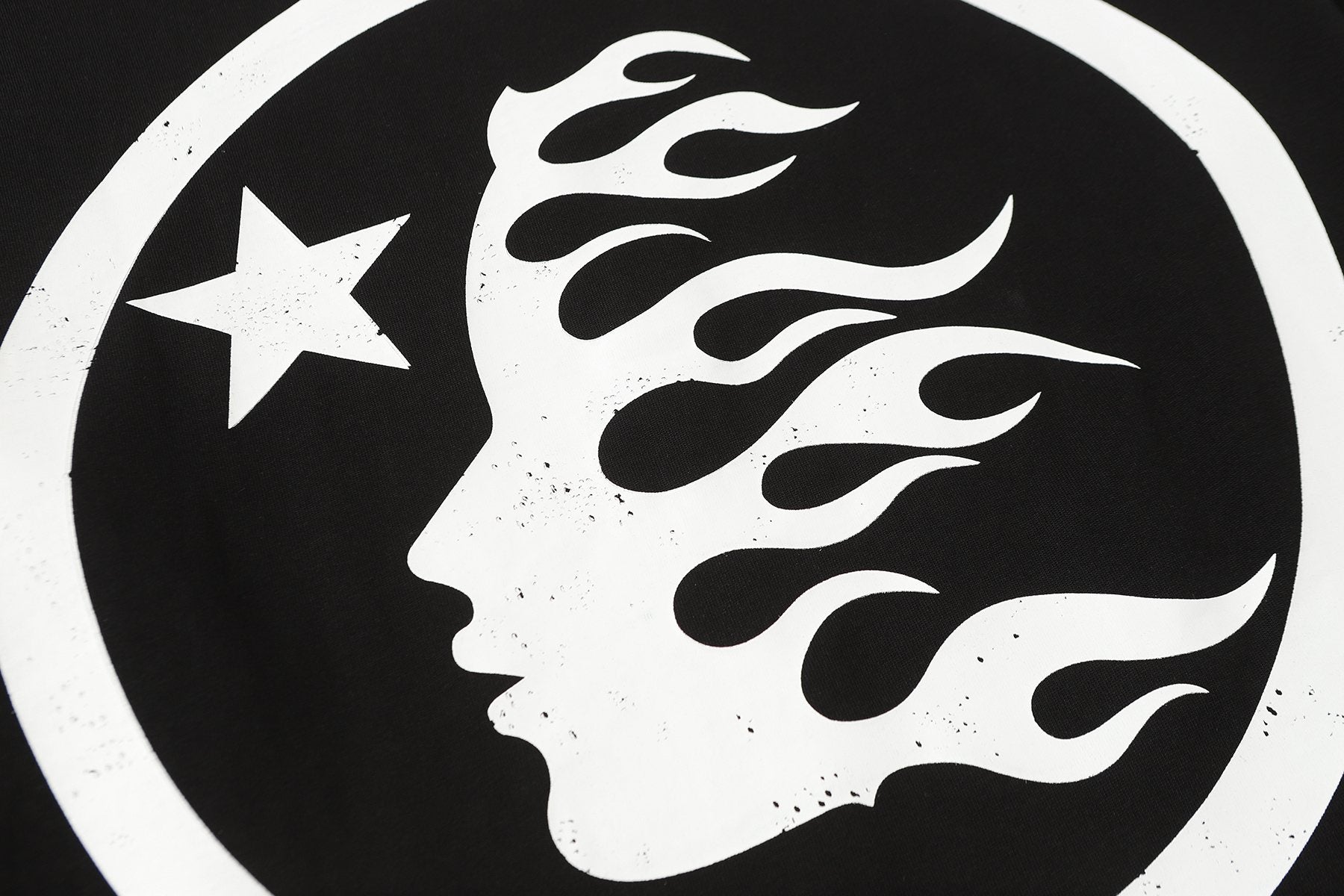 Hellstar Flame Graphic Long-Sleeve T-Shirt — detail