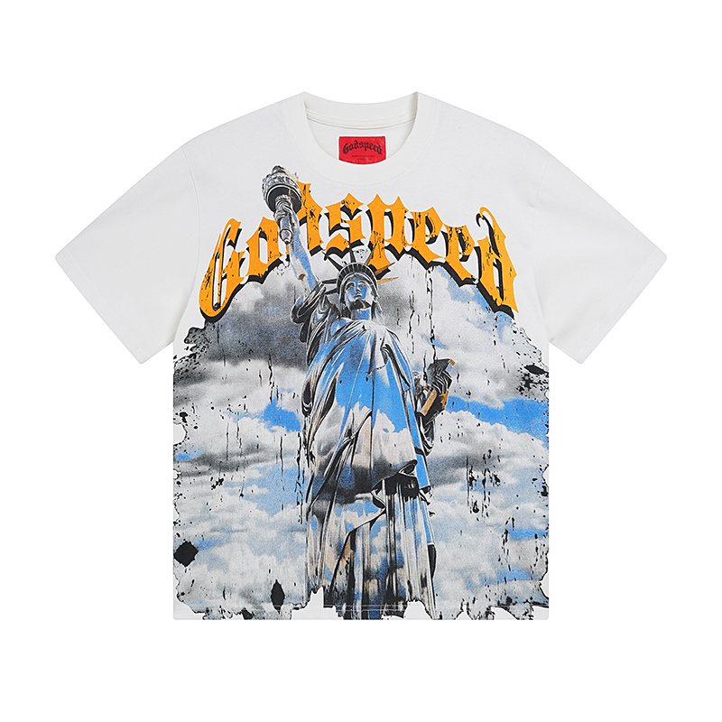 Godspeed Statue of Liberty Graphic T-Shirt — hero