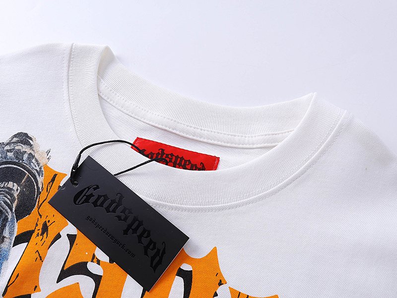 Godspeed Statue of Liberty Graphic T-Shirt — hang_tag
