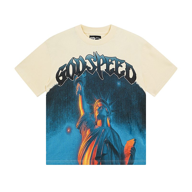 Godspeed Statue of Liberty Sun-Eye Graphic T-Shirt — hero
