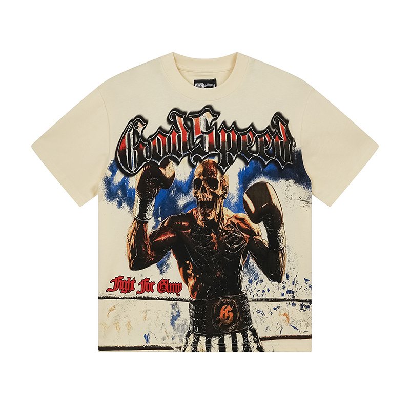 Godspeed Fight For Glory Boxer Graphic T-Shirt — front