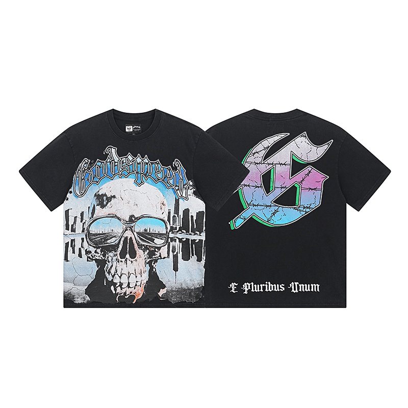 Godspeed Skull & Axe Graphic T-Shirt — hero