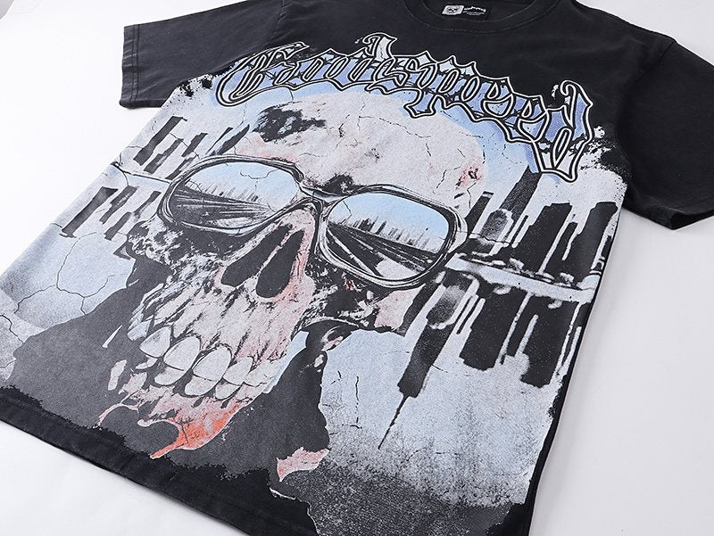 Godspeed Skull & Axe Graphic T-Shirt — detail
