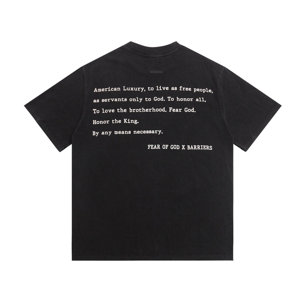 Fear of God x Barriers Live Free Graphic T-Shirt — back