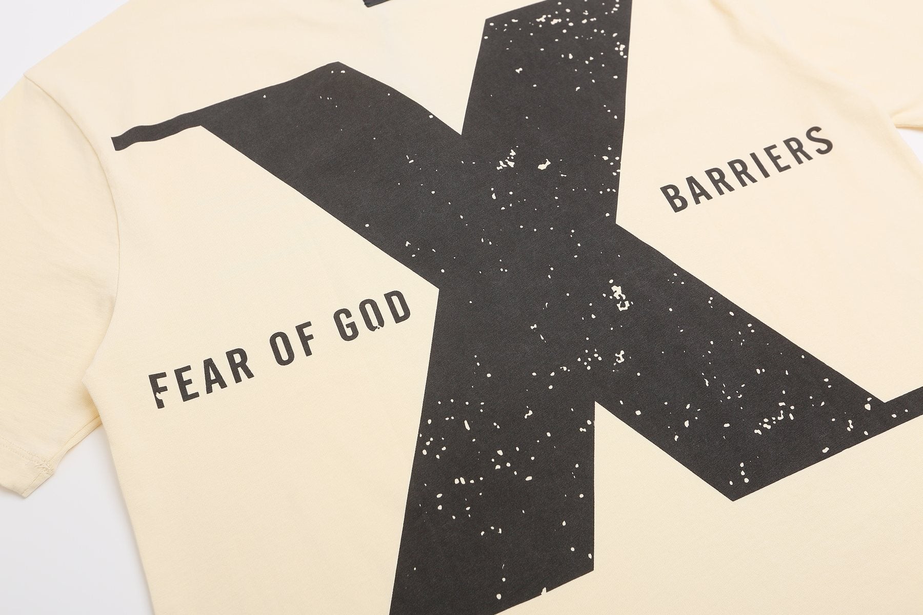 Fear of God x Barriers Cream Graphic T-Shirt — detail