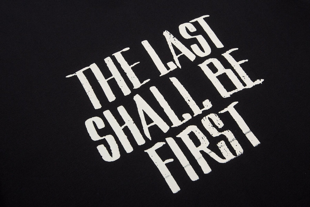 ESSENTIALS The Last Shall Be First Portrait Back T-Shirt — detail
