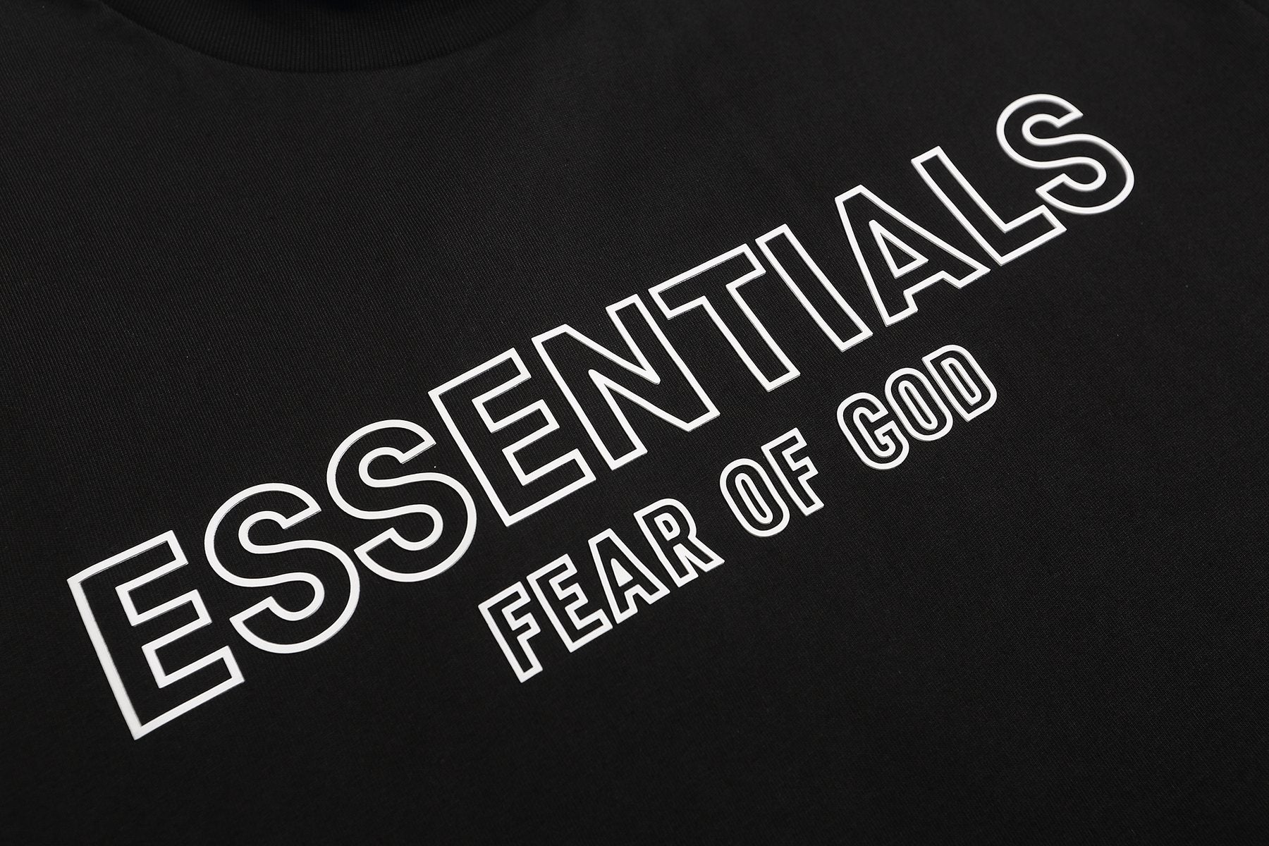 Fear of God Essentials Cutout Logo Short-Sleeve T-Shirt — detail