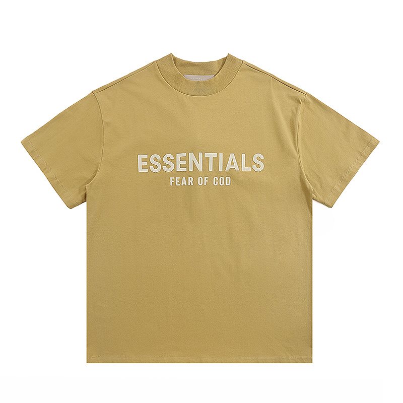 ESSENTIALS Flocked Logo Short-Sleeve T-Shirt — front