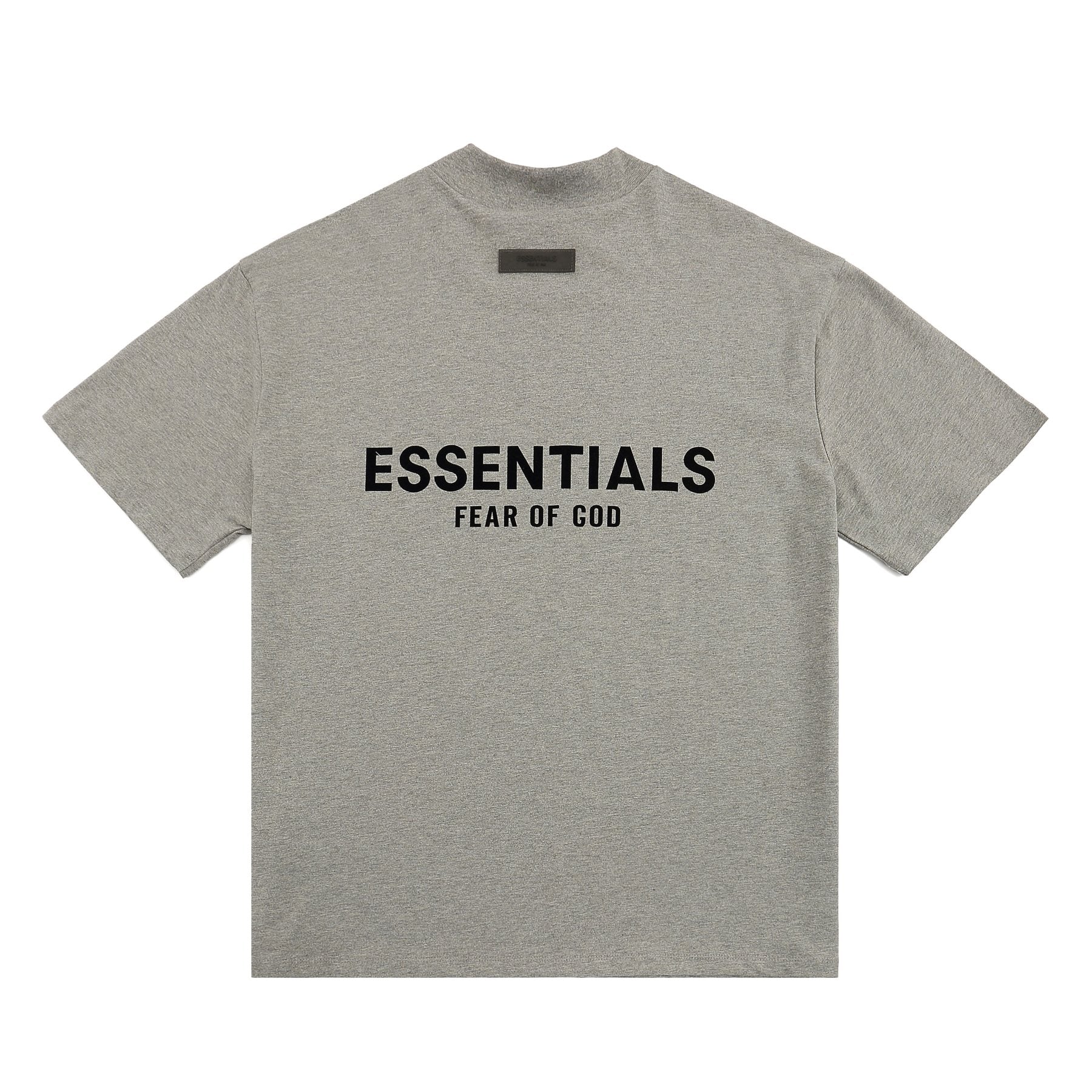ESSENTIALS Flocked Logo Graphic T-Shirt — back