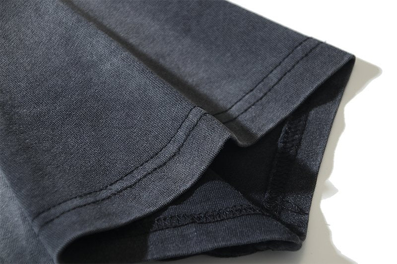 VALE USA All Glory Fades Washed Black Graphic T-Shirt — detail