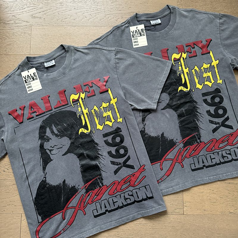 VALE USA Janet Jackson Festival Graphic T-Shirt — context