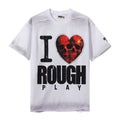 Rough Play Heart Skull Distressed Graphic T-Shirt — hero