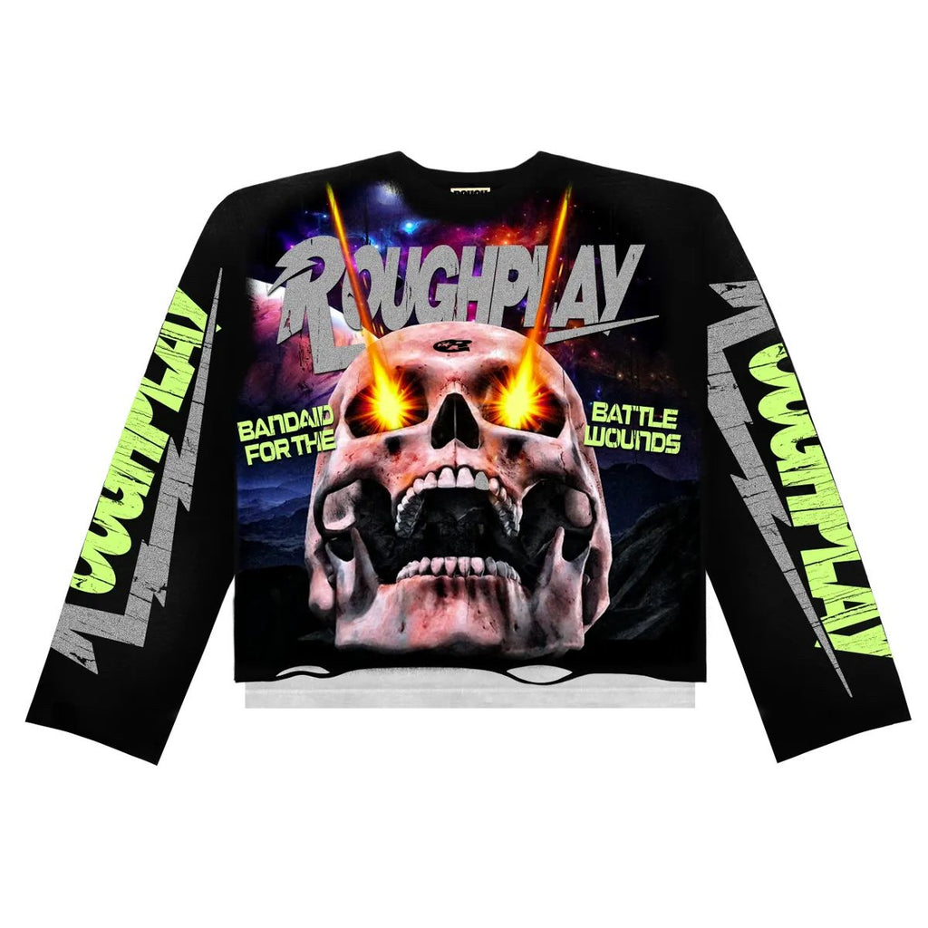 Rough Play Power Skull Long-Sleeve T-Shirt — hero
