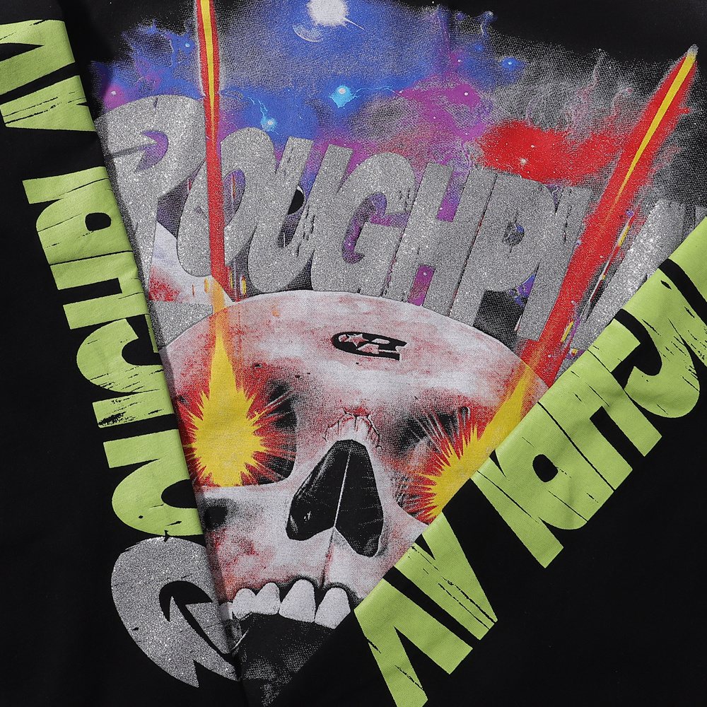 Rough Play Power Skull Long-Sleeve T-Shirt — detail